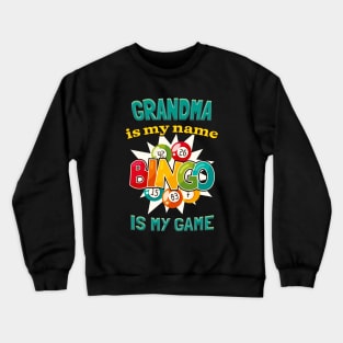 Grandma Lotto Player Funny Bingo Crewneck Sweatshirt